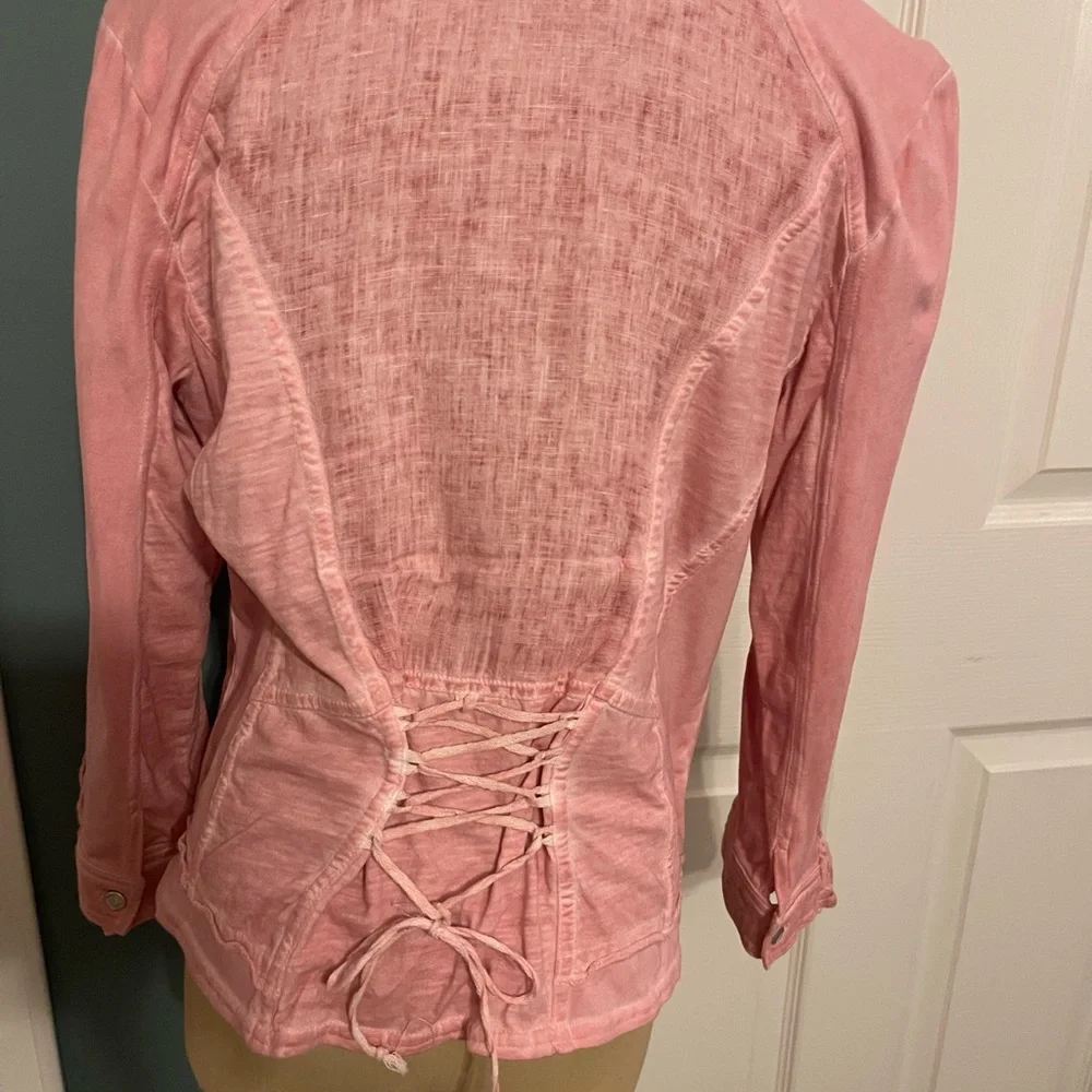 Dolcezza Pink Linen Shirt - Picture 6 of 8